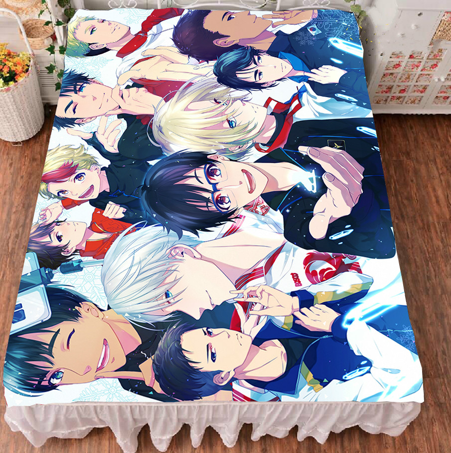 Yuri on Ice Victor Katsuki Yuri Bed sheet Bedding - Yuri on Ice